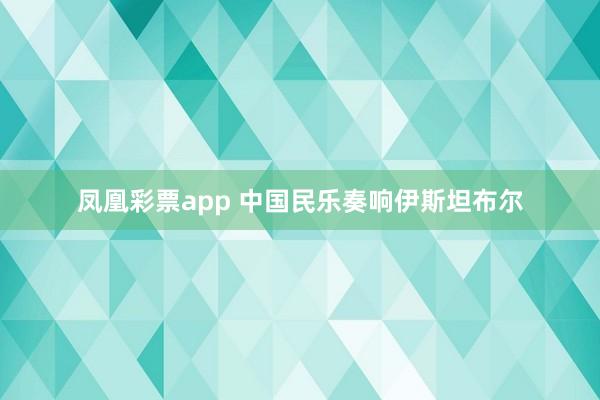 凤凰彩票app 中国民乐奏响伊斯坦布尔